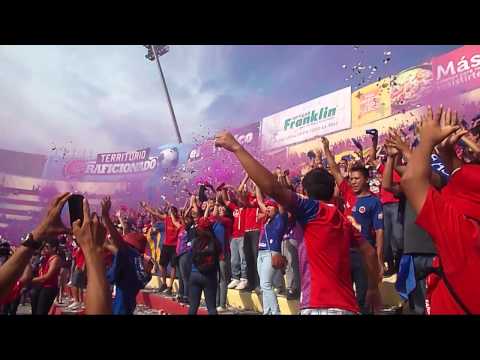 "RECIBIMIENTO FAS VS NY COSMOS" Barra: Turba Roja &bull; Club: Deportivo FAS