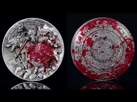 Ares 10 oz .999 Silver Coin – Antiqued Silver 50000 Francs CFA Chad 2024