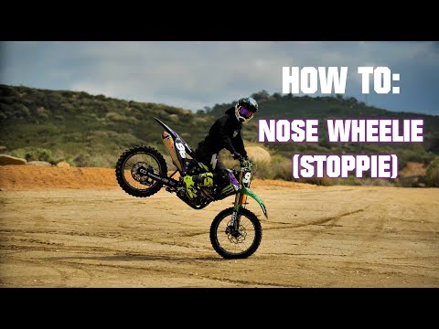 How To Nose Wheelie (Stoppie) - Axell Hodges