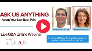 Ask Us Anything! About Lower Back Pain