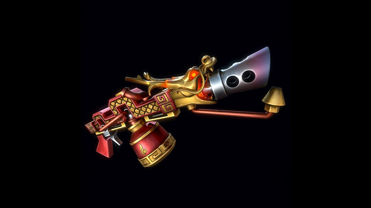 Stylized Dragon Flamethrower 3D Model