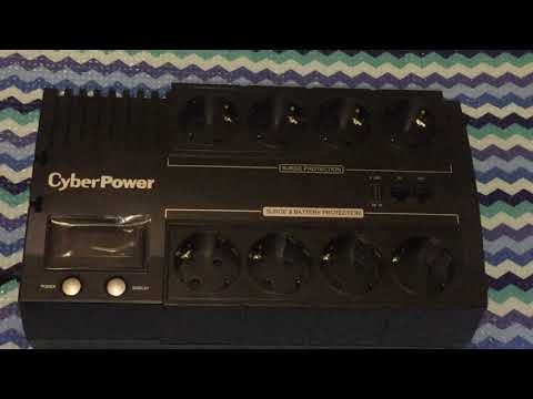 CYBERPOWER BR1200ELCD Line-Interactive UPS 1200VA/720W GreenPower energijos taupymo technologija LCD USB 4+4 lizdas Schuko tipo video