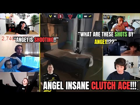 Valorant Pros react to Navi Ange1's incredible 2V5 clutch ace!!