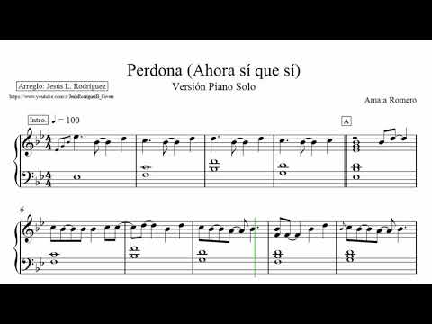 Perdona  - VídeoPartitura (Demo) Video