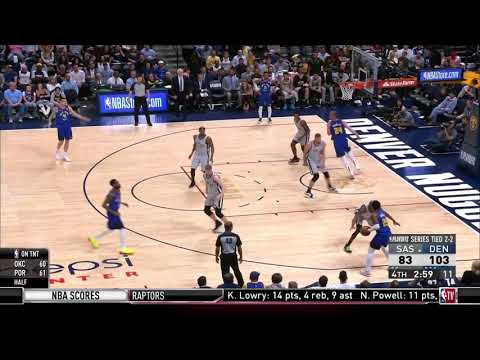 Donatas Motiejunas All Game Actions 04/23/2019 San Antonio Spurs vs Denver Nuggets Highlights