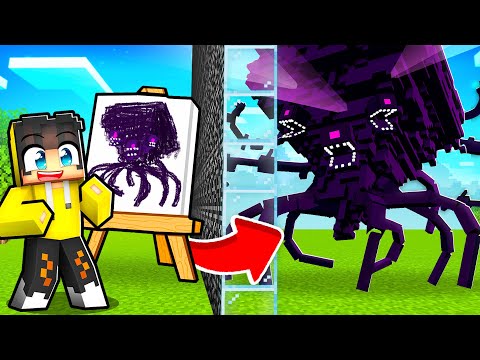 Mob Savaşında Çizdiğim Herşey Gerçek Oluyor! 🎨 | Minecraft