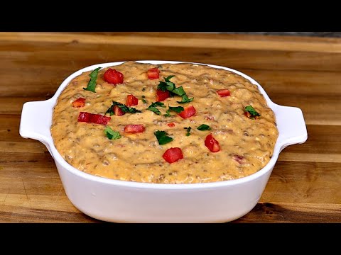 Easy Rotel Dip Recipe | Beef Rotel Queso Dip