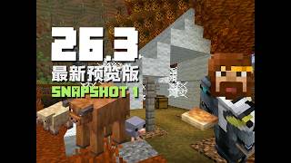 斑駁森林，廢棄營地，羊毛階梯半磚 26.3 Snapshot 1 MC新版介紹