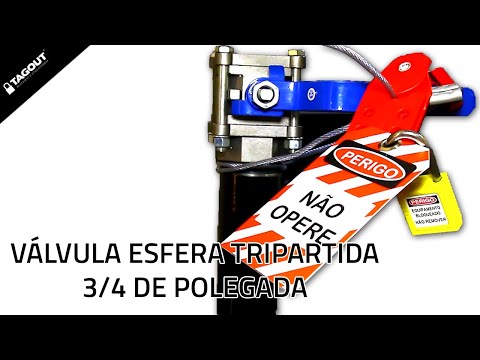 Vídeo Kit de Bloqueio de Válvula Esfera, Registro (gaveta) e Borboleta