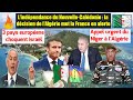 Décision d'Algérie met la France en alerte, Appel urgent du Niger à l'Algérie,3 pays choquent Israël