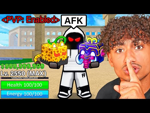 I Pretended To Be AFK While Holding LEGENDARY FRUITS For 24 HOURS!!