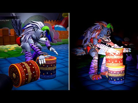 How ROXY and Nightmare ROXY CLEAN UP the MESS made by Gregory [FNAF Security Breach]