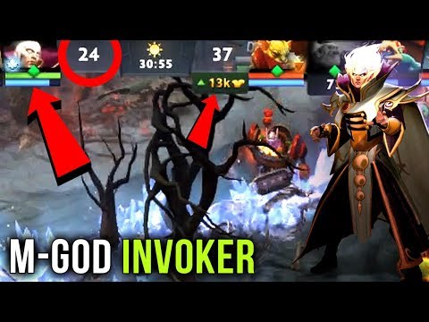 Just M-GOD Type of Plays - EPIC Comeback 13k Gold Lead Miracle- Best Invoker - Dota 2