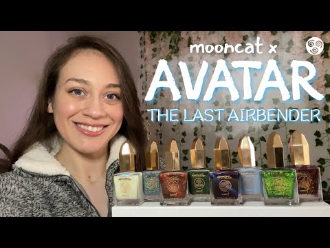 Mooncat x AVATAR: The Last Airbender 💧🪨🔥🌀 Collab Swatches, Comparisons + Review!
