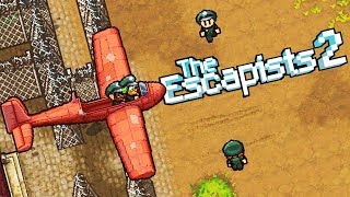 GLIDE TO VICTORY! Prisoners BUILD and LAUNCH a GLIDER! - The Escapists 2 Gameplay