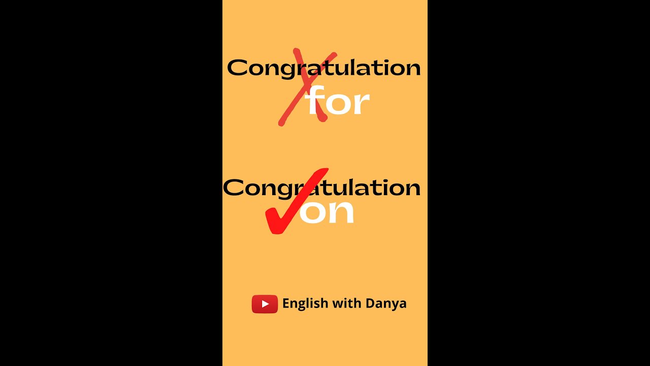 Congratulate (On or For)? 🙄| How to Congratulate Someone 2022?| English Grammar 2022| | #short