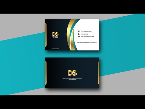 Luxury Golden Style Business Card in Adobe illustrator Tutorial Easy Tutorial