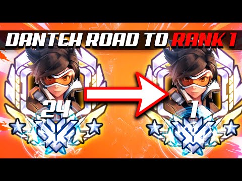 Danteh Rank 24 Tracer - Road to Rank 1! [ Overwatch Season 33 Top 500 ]