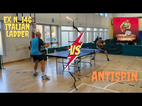 ANTISPIN VS EX N. 146 ITALIAN LADDER 🔥 | STORKRAFT DER-MATERIALSPEZIALIST | TABLE TENNIS MATCH