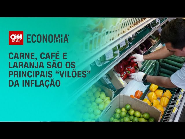 Carne, café e laranja são os principais “vilões” da inflação | LIVE CNN