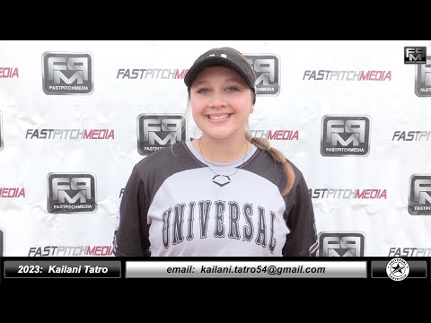 2023 Kailani Tatro 3.5 GPA Pitcher & First Base Softball Skills Video - Universal Fastpitch 18 Gold
