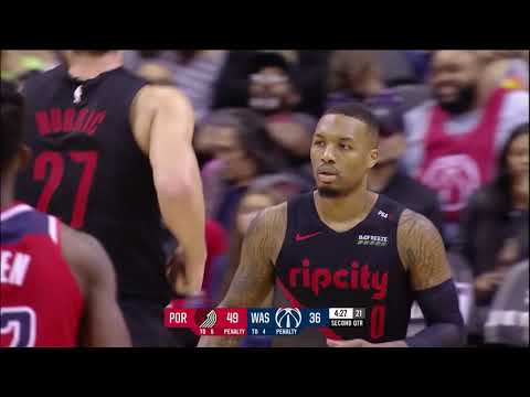 Damian Lillard (40 points) Highlights vs. Washington Wizards | November 18, 2018