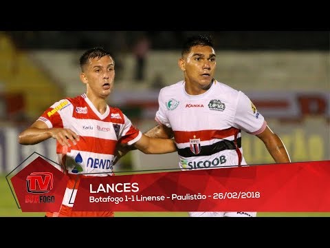 LANCES: Botafogo 1x1 Linense - Paulistão 2018 - 26/02/2018