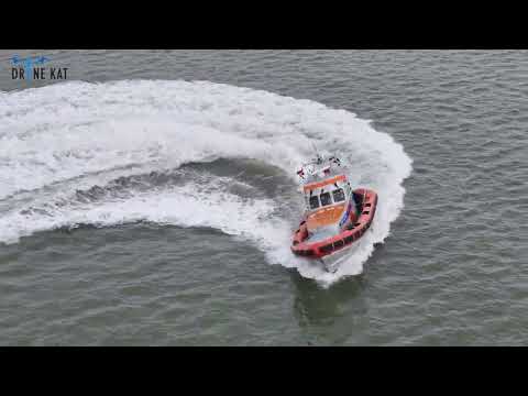 Spectaculaire dronebeelden KNRM Katwijk 12 10 2024