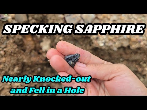 Nearly Knocked-out and Fell in a Hole while Specking Sapphire 💎