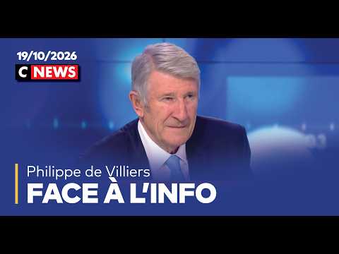 Philippe de Villiers - Face à l'Info / 19 octobre 2026 (CNews)