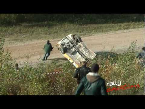 Crash @ Rally Latvija 2012 (K.Grimze/J.Keterliņš); SS 3