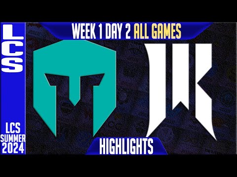 IMT vs SR Highlights ALL GAMES | LCS W1D2 Summer 2024 | Immortals vs Shopify Rebellion Week 1 Day 2