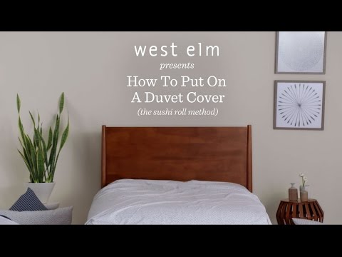 How To Put On A Duvet Cover The MIND BLOWING Way | west elm