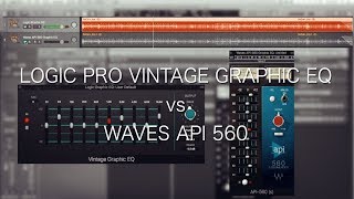 Video thumbnail for Logic Pro Vintage Graphic EQ vs Waves API-560 by Zed Marty