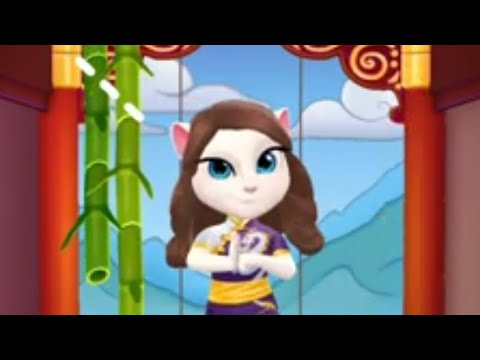 💗 My Talking Angela 2 💗 | Angela A Master | Bamboo Cutting -  TRAINING 1 |