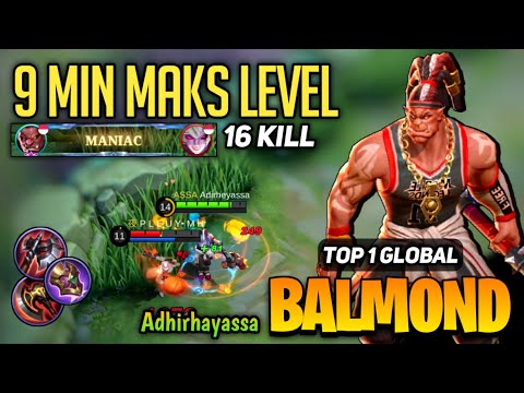 MANIAC! Balmond Fast Farm Rotation [ Top 1 Global Balmond Best Build 2022 ] Mobile Legends