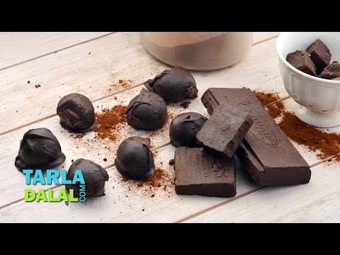 Coffee Truffles, Coffee Chocolate Truffles by Tarla Dalal