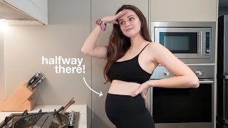 a pregnant day in my life ☺️ (working out, what I'm eating, bump update!)