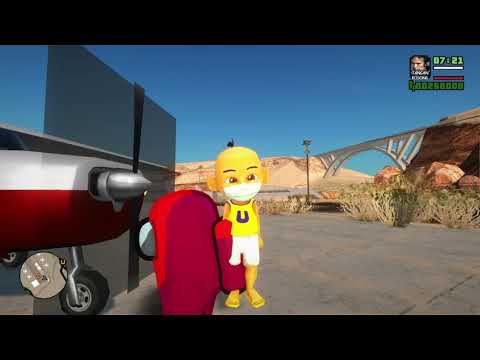 UPIN BERSAMA AMONG US LATIHAN PESAWAT TERBANG