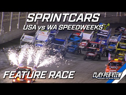 Sprintcars | USA vs. WA Speedweek - Perth Motorplex - 26th Dec 2022 | Clay-Per-View Highlights