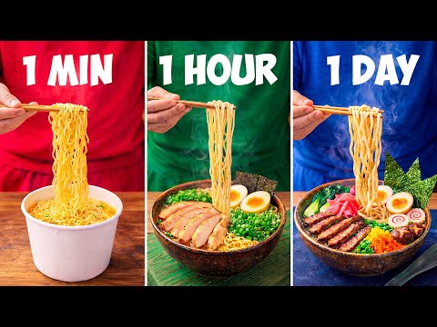 RAMEN DA 1 MINUTO vs 1 ORA vs 1 GIORNO