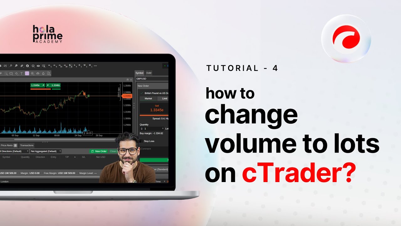 So ändern Sie das Volumen in Lots bei cTrader | Hola Prime