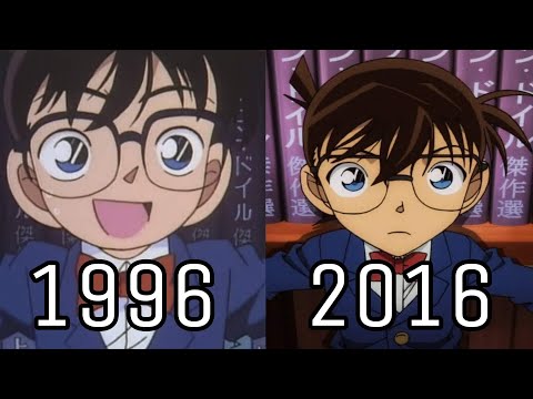 Detective Conan 1996 & 2016 Comparison (Side by Side)
