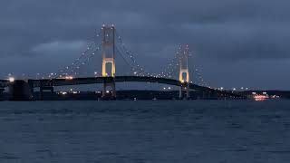 Mighty Mackinaw Bridge #christmas #Michigan