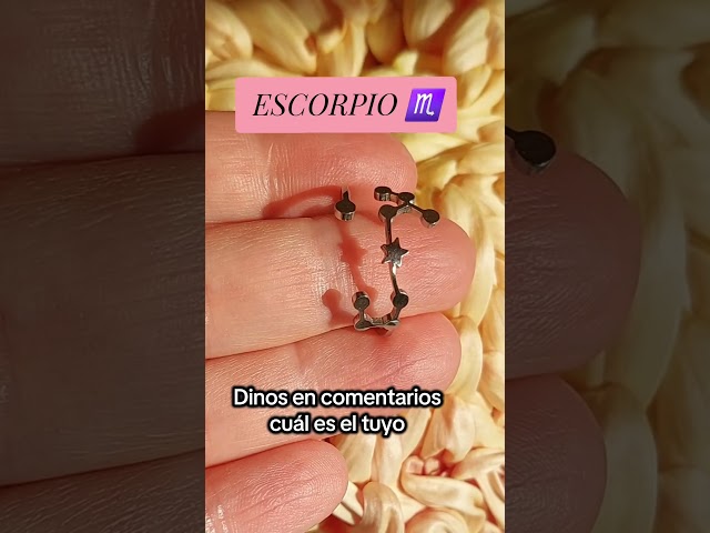 Vídeo relacionado con Anillo del zodiaco de Escorpio grabado ajustable, acero inoxidable quirúrgico 316L Woffoly Signos de declaración del zodiaco Anillo de dedo ajustable abierto, regalo de joyería de horóscopo