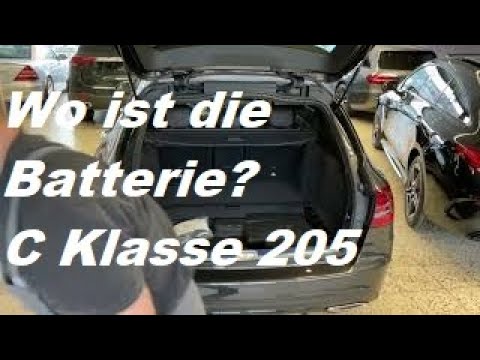 Mercedes Benz C Class 205 12 Volt Battery Installation Location Alternative Year 2020 #48volt