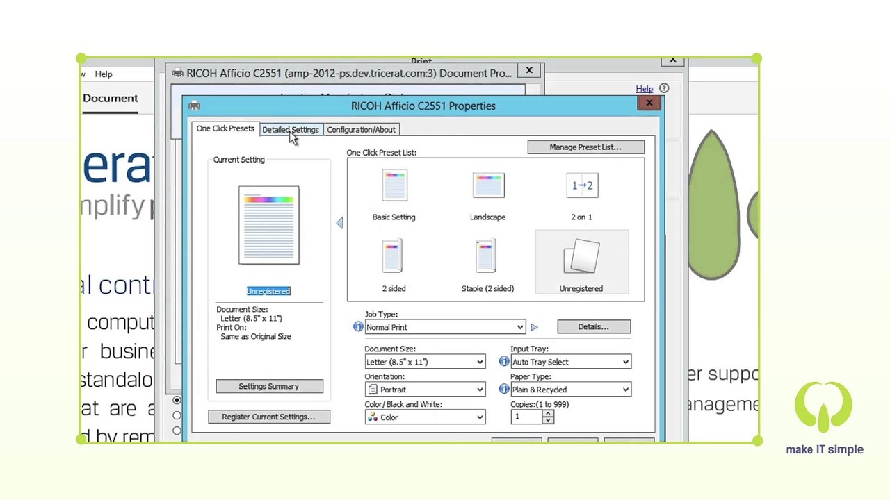 Advanced Print Features in Simplify Printing