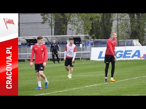 Cracovia trenuje przed meczem z Wisłą Płock (11.05.2017)