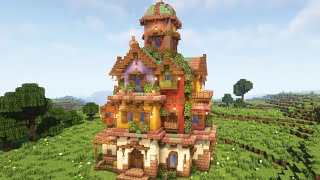 Minecraft | How to build a Terracotta Fantasy House