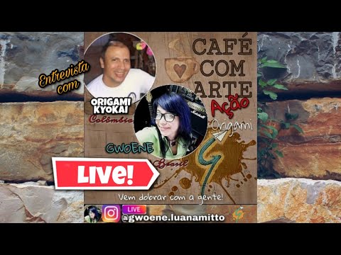 LIVE CAFÉ COM ARTE  ENTREVISTA JOHN DO ORIGAMI KYOKAI